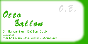 otto ballon business card